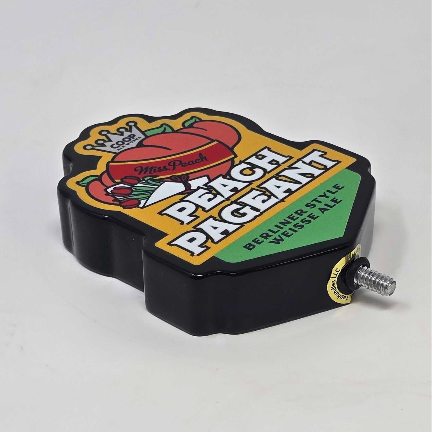 Peach Pageant Tap Handle Topper