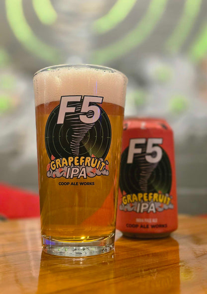 F5 Grapefruit Pint Glass