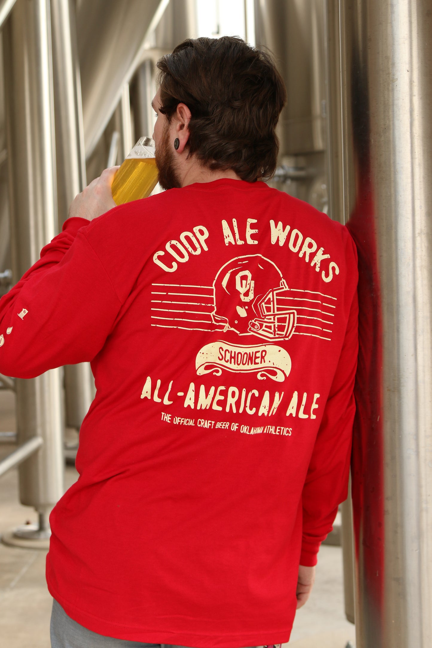 OU Schooner Football Long Sleeve Shirt