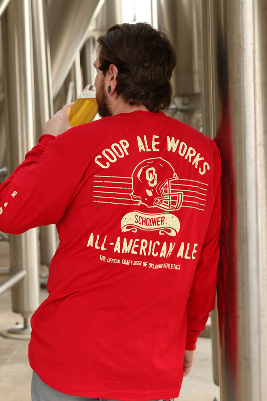 OU Schooner Football Long Sleeve Shirt